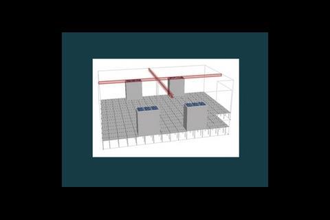 1 Using the ‘constructor module’, a 3D model of the data centre is created. 